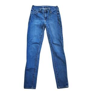 Old Navy Womens Rockstar Skinny Jeans Size 4 Blue Mid Rise Stretch